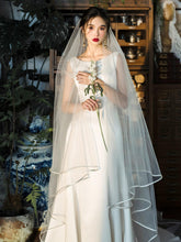 1pc Women White Romantic Bridal Veil For Wedding